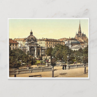 Carte Postale Kochbrunnen, Wiesbaden, Hesse-Nassau, Allemagne ma