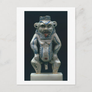 Carte Postale Kohl pot in the form of the god Bes, New Kingdom