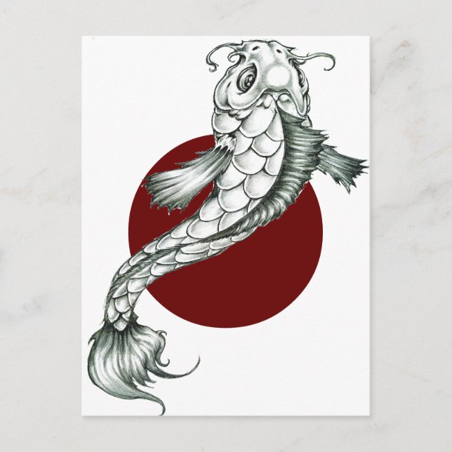 Carte Postale Koi (Devant)