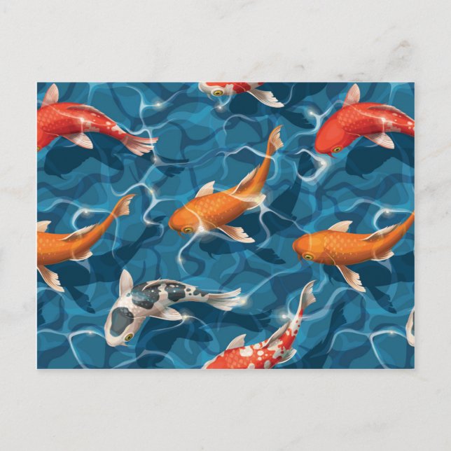 Carte postale Koi Carp (Devant)