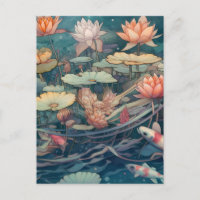 Carte postale Koi Carp