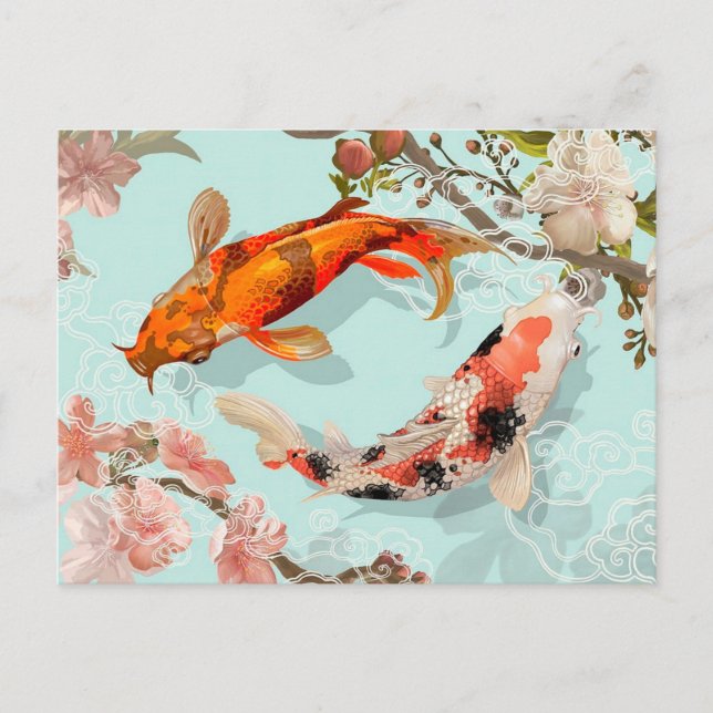 Carte Postale Koi Fish (Devant)