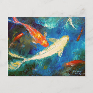 Carte Postale Koi Fish Pond