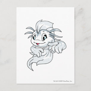 Carte Postale Koi White