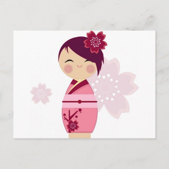 Carte Postale Kokeshi (Devant)