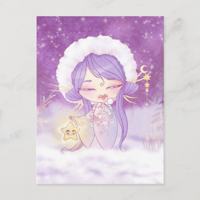 Carte Postale Kokeshi Etoile (Devant)