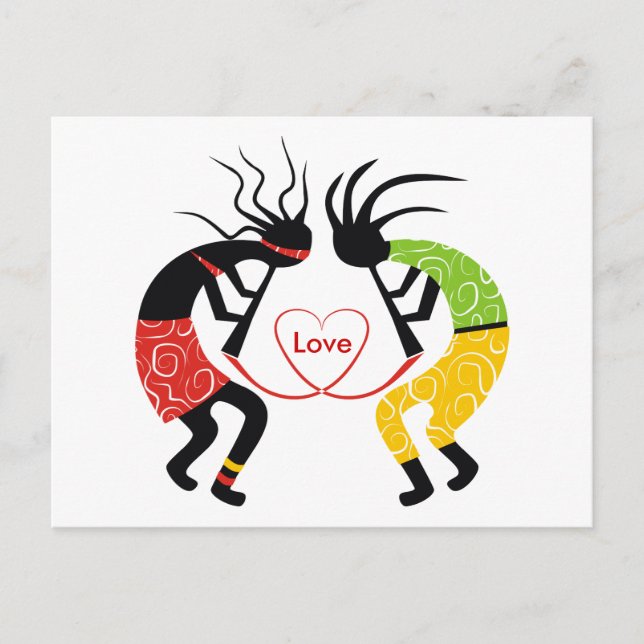 Carte postale Kokopelli Love (Devant)