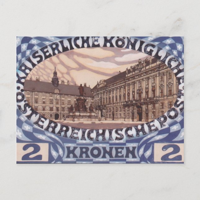 Carte Postale Koloman Moser - Conception de timbre commémoratif  (Devant)