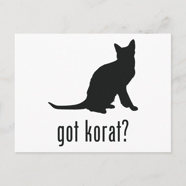 Carte Postale Korat Cat (Devant)