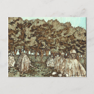 Carte Postale Korean War Memorial Postcard