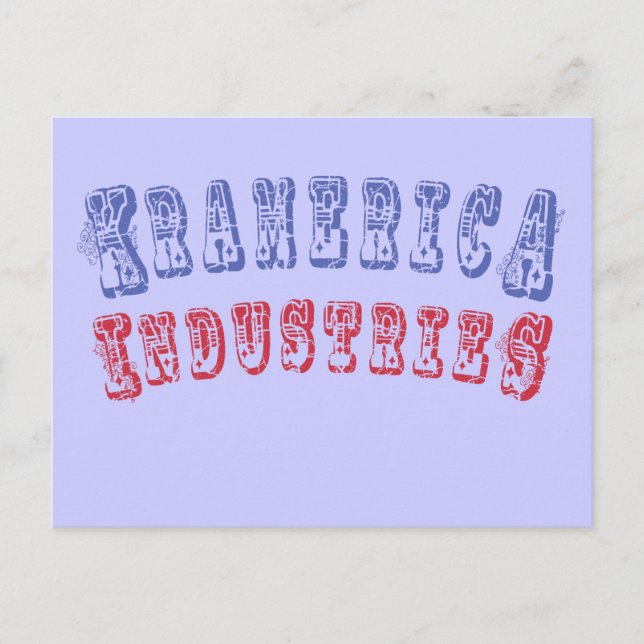Carte Postale Kramerica Industries Produits (Devant)