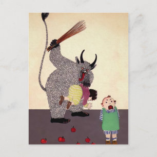 Carte Postale Krampus allemand vintage