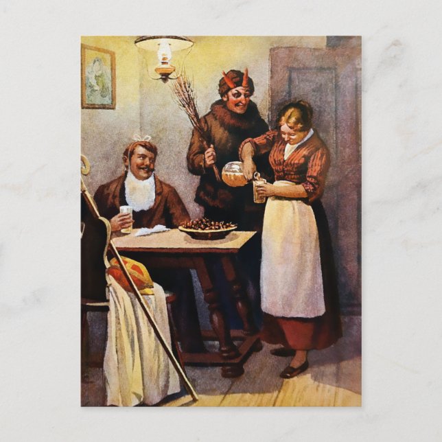 Carte Postale Krampus victorien (Devant)