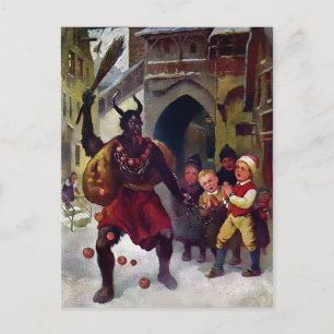 Carte Postale Krampus victorien