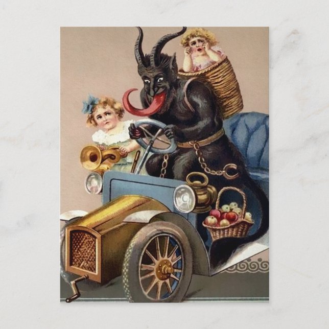 Carte Postale Krampus vintage (Devant)