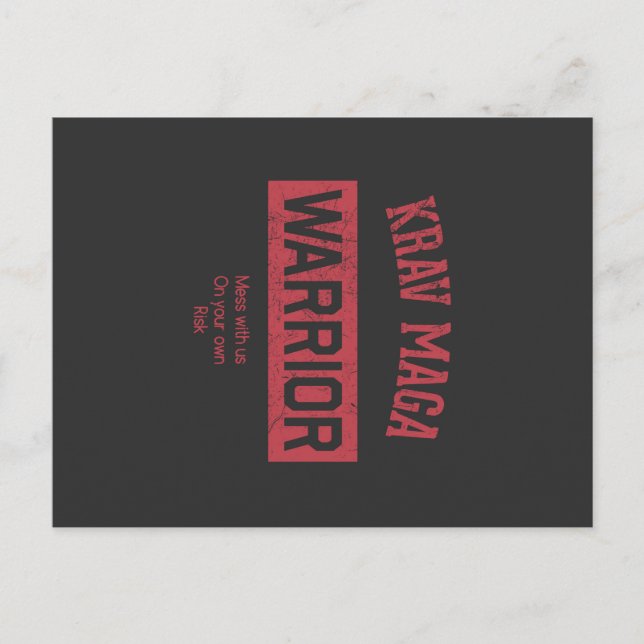 Carte Postale Krav Warrior (Devant)