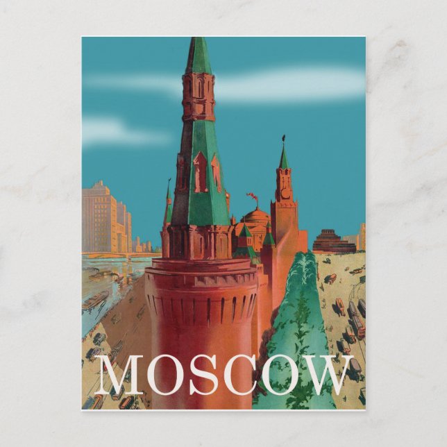 Carte Postale Kremlin, Moscou, vue aérienne (Devant)