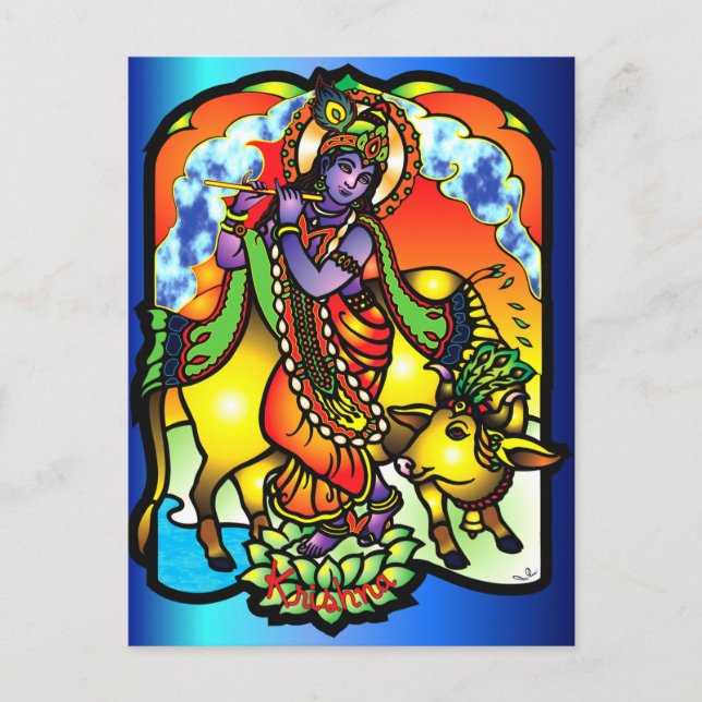 Carte postale Krishna (Devant)