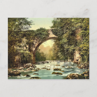 Carte Postale KRW Vintage The Dargle Bridge Comté Wicklow