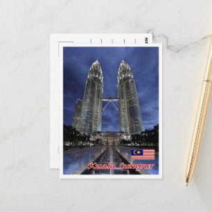 Carte Postale Kuala Lumpur - Malaisie - Tours jumelles Petronas