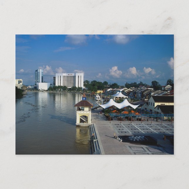 Carte Postale Kuching, capitale de Sarawak, Malaisie (Devant)