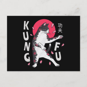 Carte Postale Kung Fu Cat