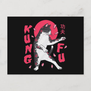 Carte Postale Kung Fu Cat