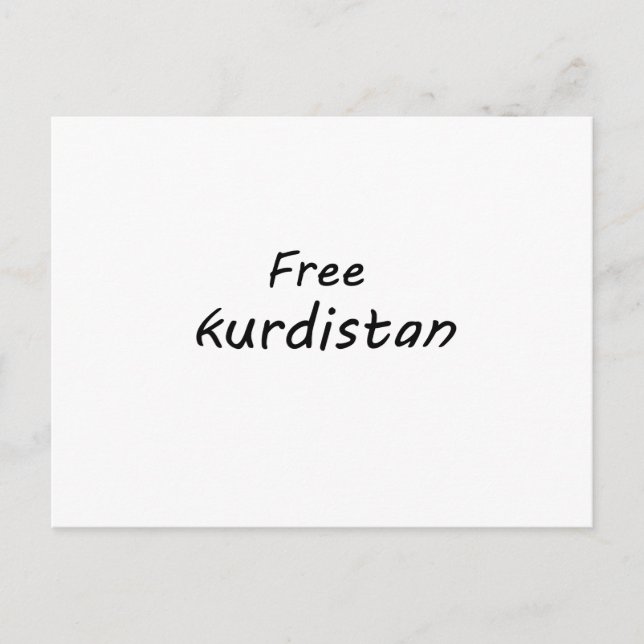 Carte Postale Kurdistan libre (Devant)