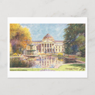 Carte Postale Kurhaus vintage à Wiesbaden, Allemagne