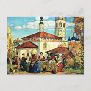 Carte Postale Kustodiev - À l'Ancien Suzdal