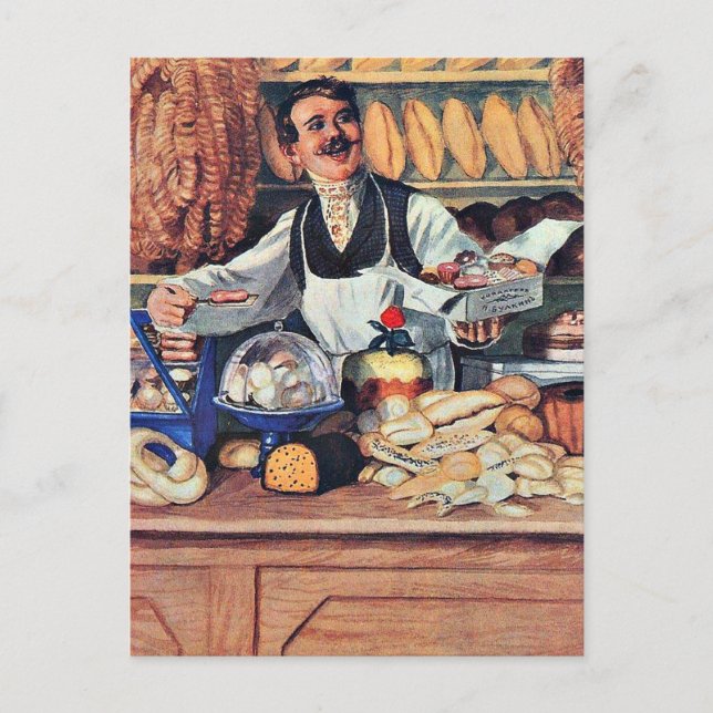 Carte Postale Kustodiev - Baker (Devant)