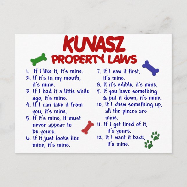 Carte Postale KUVASZ, propriété Lois 2 (Devant)