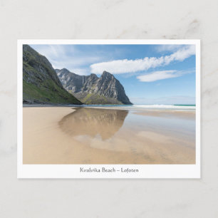 Carte Postale Kvalvika Beach Lofoten