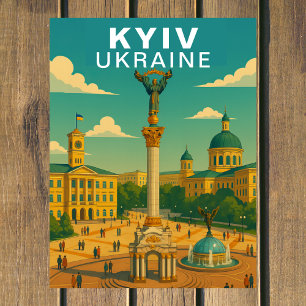 Carte Postale Kyiv Ukraine Grande Place Centrale Voyage