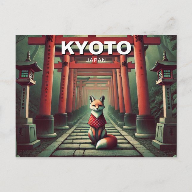 Carte Postale Kyoto Japon Voyage Fushimi Inari Taisha (Devant)