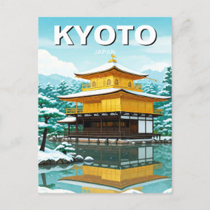 Carte Postale Kyoto Japon Voyage Kinkakuji Golden Pavilion