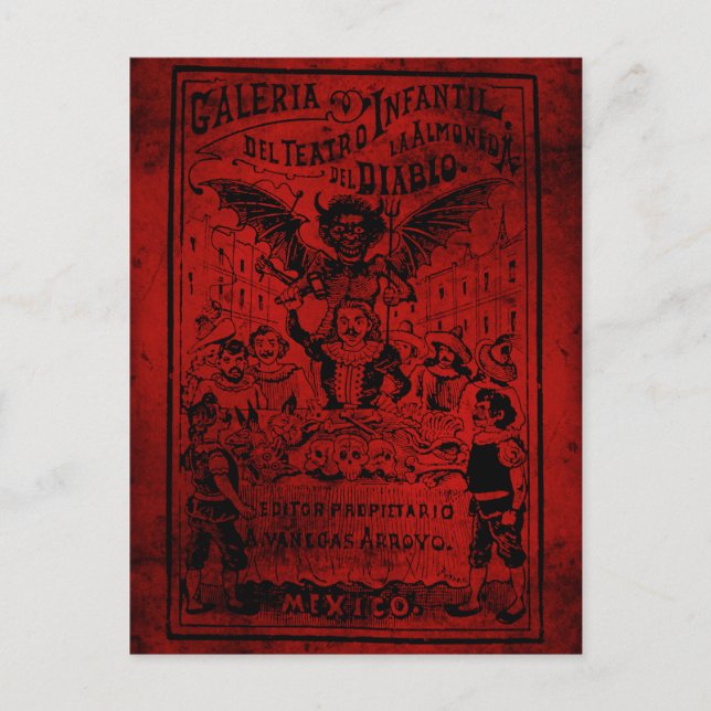 Carte Postale La Almoned del Diablo par José Guadalupe Posada (Devant)