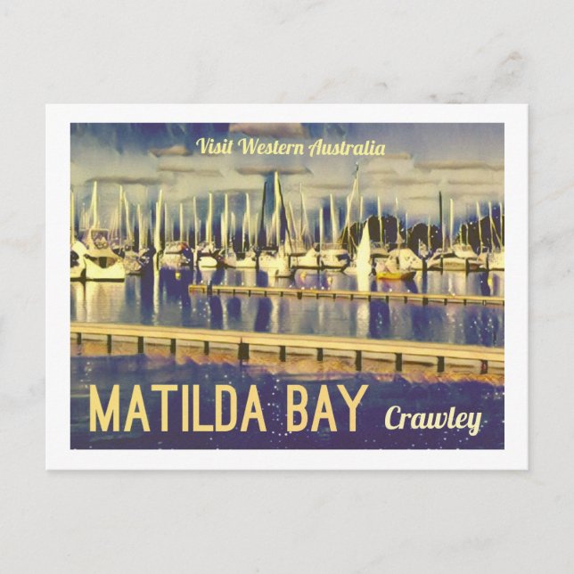 Carte Postale La baie de Matilda, en Australie-Occidentale, de s (Devant)