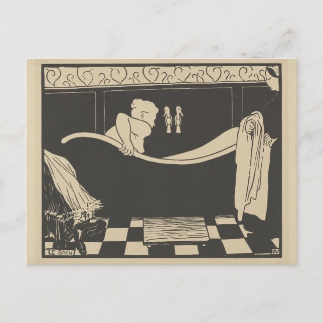 Carte Postale La Bain Le Bain (Devant)