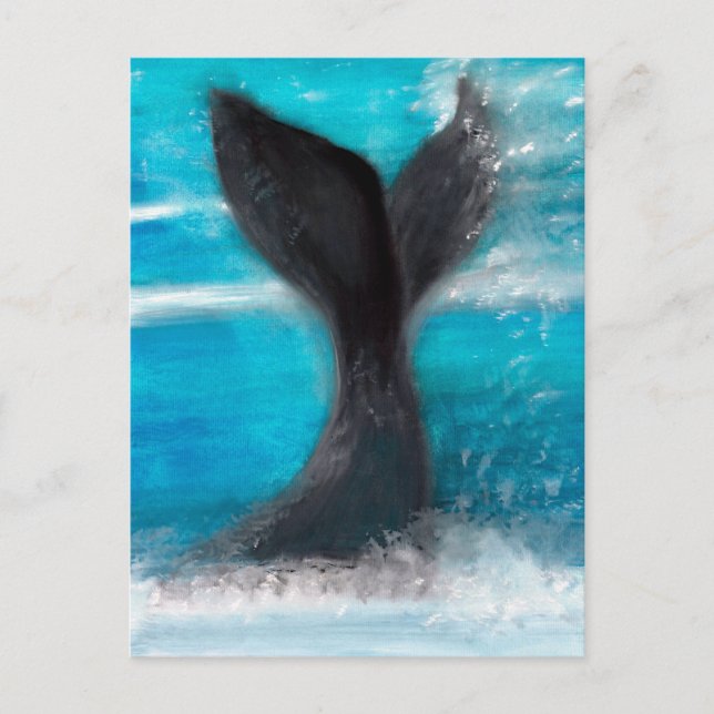 Carte Postale La baleine (Devant)