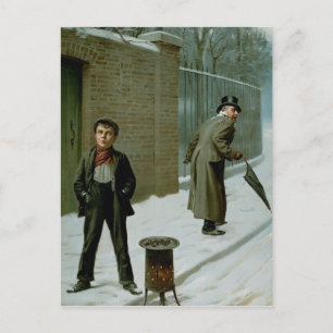 Carte Postale La balle de neige - Coupable ou non coupable