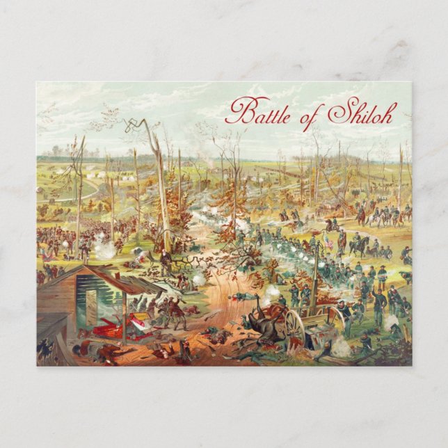 Carte Postale La bataille de Shiloh (Devant)