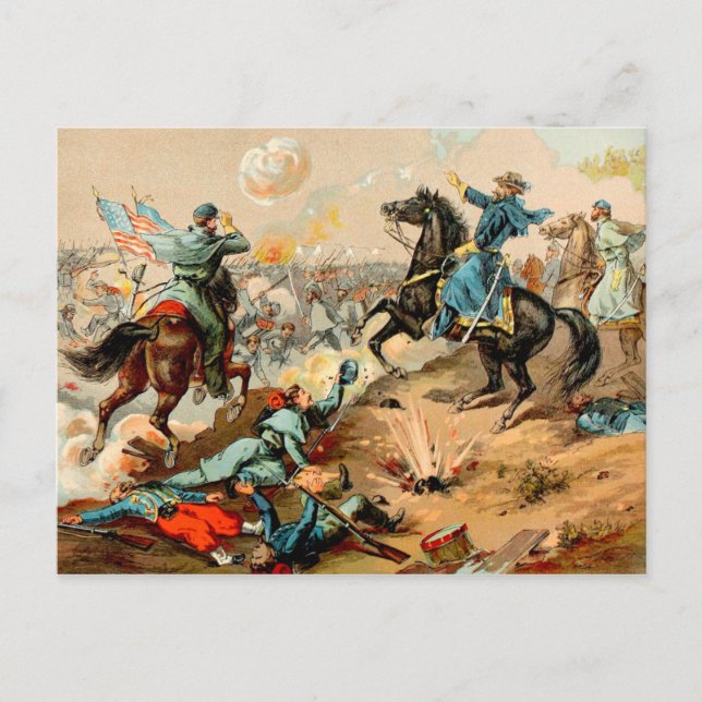 Carte Postale La bataille de Shiloh (Devant)
