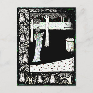 Carte Postale La Beale Isolde Lecture dans le jardin