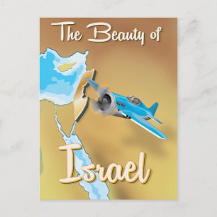 Carte Postale La Beauté d'Israël Affiche de voyage vintage