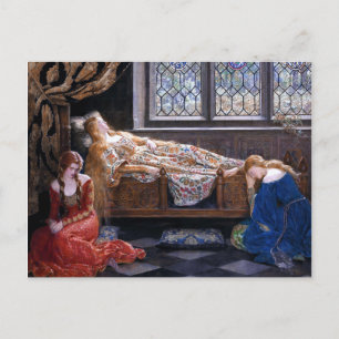 Carte Postale La beauté du sommeil par John Collier 1921