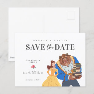 Carte Postale La beauté et le conte de la bête Sauvez la date