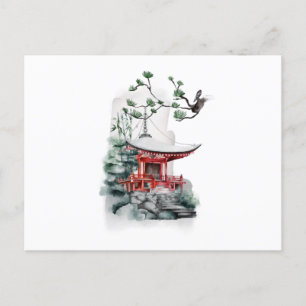 Carte Postale La beauté naturelle du Japon avec ses pins