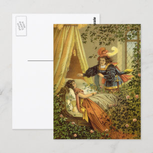 Carte Postale La Belle au Bois Dormant de collection, Contes de 
