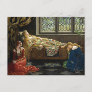 Carte Postale La Belle au Bois Dormant John Collier